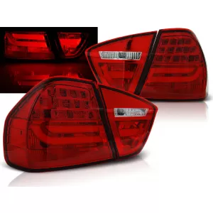 LED BAR TAIL LIGHTS RED fits BMW E90 03.05-08.08