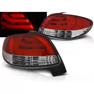 PEUGEOT 206 10.98- RED WHITE LED BAR
