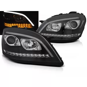 HEADLIGHTS TUBE LIGHT BLACK SEQ fits MERCEDES W164 ML M-KLASA 05-07
