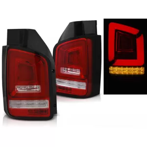 LED BAR TAIL LIGHTS RED WHIE SEQ fits VW T5 10-15