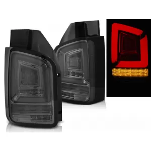 LED BAR TAIL LIGHTS SMOKE SEQ fits VW T5 10-15