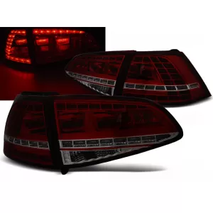 LED TAIL LIGHTS SPORT RED SMOKE SEQ fits VW GOLF 7 13-17