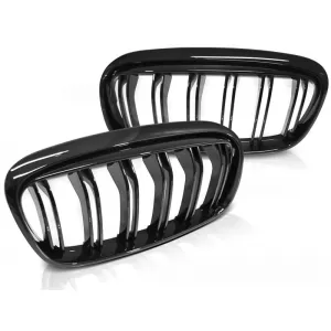 GRILLE GLOSSY BLACK DOUBLE BAR fits BMW F45/F46 14-18