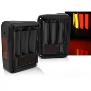 CHRYSLER JEEP WRANGLER JK 07-18 LED BAR SMOKE BLACK