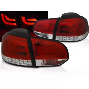 LED BAR TAIL LIGHTS RED WHIE fits VW GOLF 6 10.08-12