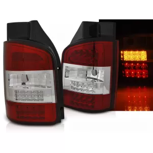 LED TAIL LIGHTS RED WHITE fits VW T5 10-15 TRANSPORTER