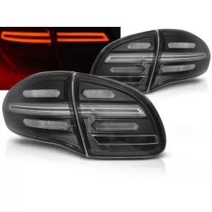 LED BAR TAIL LIGHTS BLACK SEQ fits PORSCHE CAYENNE 10-15