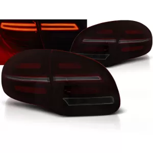 LED BAR TAIL LIGHTS RED SMOKE SEQ fits PORSCHE CAYENNE 10-15