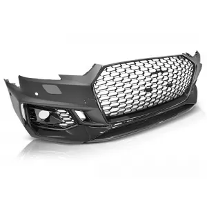 image-6-Sport első lőkhārġtő, fēnyes fekete, PDC, AUDI A4 B9 08.15-19