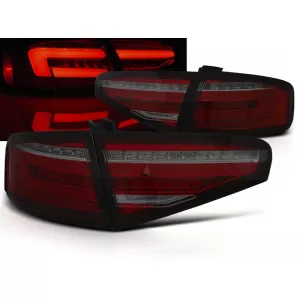 LED BAR TAIL LIGHTS RED SMOKE SEQ fits AUDI A4 B8 12-15 SEDAN OEM LED