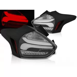 FORD FOCUS 3 15-18 HATCHBACK BLACK SEQ LED 
