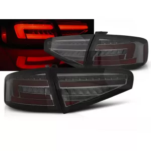 LED BAR TAIL LIGHTS SMOKE SEQ fits AUDI A4 B8 12-15 SEDAN OEM LED
