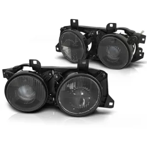 HEADLIGHTS BLACK fits BMW E32/E34