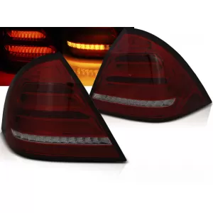 LED BAR TAIL LIGHTS RED SMOKE SEQ fits MERCEDES W203 SEDAN 00-04