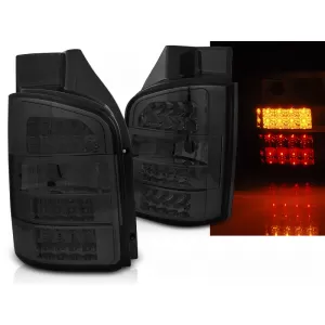LED TAIL LIGHTS SMOKE fits VW T5 10-15 TRANSPORTER