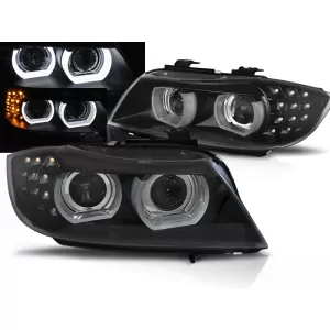 XENON HEADLIGHTS LED DRL BLACK AFS fits BMW E90/E91 09-11