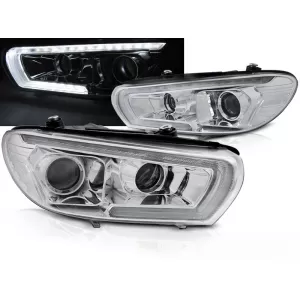 HEADLIGHTS TUBE SEQ LED CHROME fits VW SCIROCCO 08-04.14