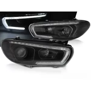 HEADLIGHTS TUBE SEQ LED BLACK fits VW SCIROCCO 08-04.14