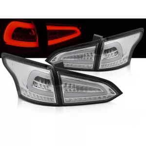LED TAIL LIGHTS CHROME SEQ fits FORD FOCUS MK 3 SW 11-18