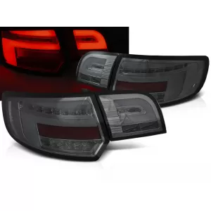 LED BAR TAIL LIGHTS SMOKE SEQ fits AUDI A3 8P 5D 08-12
