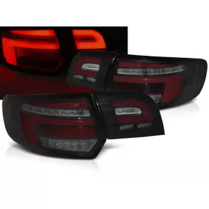 LED BAR RED TAIL LIGHTS BLACK SEQ fits AUDI A3 8P 5D 08-12