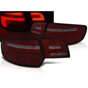 LED BAR TAIL LIGHTS RED SMOKE SEQ fits AUDI A3 8P 5D 03-08
