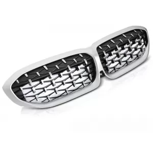 image-79-Diamond hűtőrács ezüst BMW G20/G21 19-22
