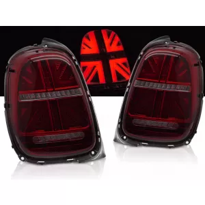 LED TAIL LIGHTS RED SMOKE SEQ fits MINI COOPER F55 F56 F57 14-17 6-PIN
