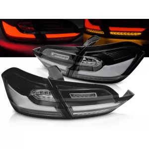 LED TAIL LIGHTS BLACK fits FORD FIESTA MK8 17-21 HATCHBACK 