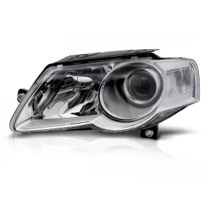 HEADLIGHTS CHROME LEFT SIDE fits VW PASSAT B6 3C 03.05-10