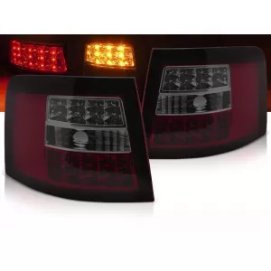 LED TAIL LIGHTS RED SMOKE fits AUDI A6 05.97-05.04 AVANT