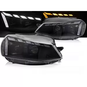 FULL LED HEADLIGHTS LIGHT BLACK DRL SEQ fits VW GOLF 7 17-19