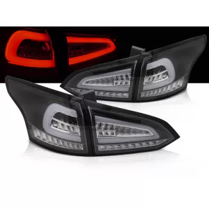 LED TAIL LIGHTS BLACK SEQ fits FORD FOCUS MK 3 SW 11-18 