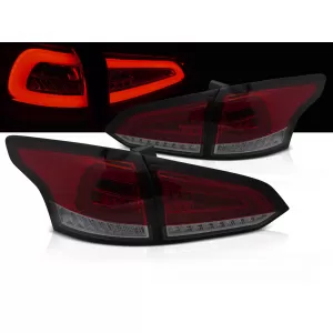 LED TAIL LIGHTS RED SMOKE SEQ fits FORD FOCUS MK 3 SW 11-18 