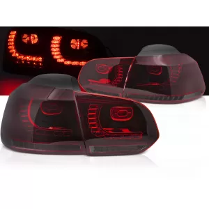 LED TAIL LIGHTS RED SMOKE SEQ fits VW GOLF 6 08-13