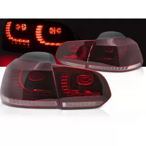 LED TAIL LIGHTS RED WHITE SEQ fits VW GOLF 6 08-13