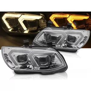 XENON HEADLIGHTS YELLOW LED CHROME DRL fits BMW E92 / E93 LCI 10-13