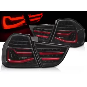 LED BAR TAIL LIGHTS BLACK SEQ fits BMW E90 09-11