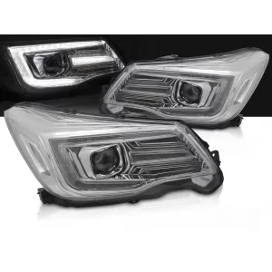 HEADLIGHTS TUBE LIGHT DRL CHROME fits SUBARU FORESTER IV 13-18