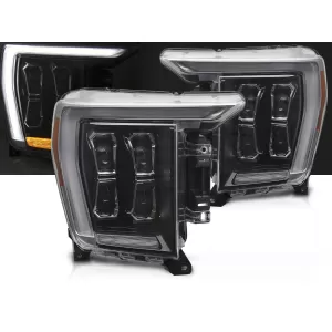 LED HEADLIGHTS BLACK fits FORD F150 MK14 20-23