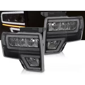FORD F150 MK12 08-14 LED DRL SEQ BLACK