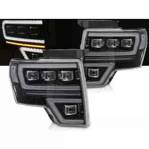 FORD F150 MK12 08-14 FULL LED BLACK DRL SEQ