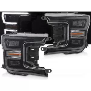 LED HEADLIGHTS BLACK DRL SEQ fits FORD F150 MK13 17-20