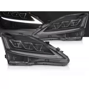 FULL LED HEADLIGHTS LEXUS IS 06-13 LED BLACK