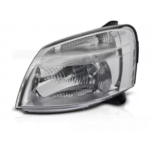 HEADLIGHT CHROME LEFT SIDE TYC fits CITROEN BERLINGO PEUGEOT PARTNER 02-10