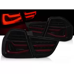 LED BAR TAIL LIGHTS BLACK SMOKE SEQ fits BMW E90 09-11