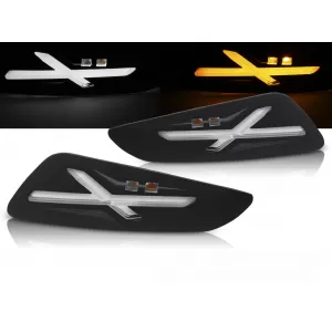 FRONT DIRECTION BLACK LED fits VESPA SPRINT / PRIMAVERA 150cc