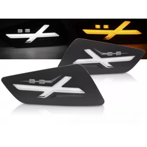 FRONT DIRECTION BLACK LED fits VESPA GTS / GTV 300cc