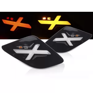 REAR DIRECTION GLOSSY BLACK LED fits VESPA GTS / GTV 300cc