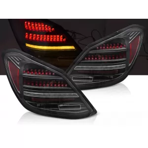 LED TAIL LIGHTS BLACK RED SEQ fits MERCEDES C-CLASS W205 14-21
